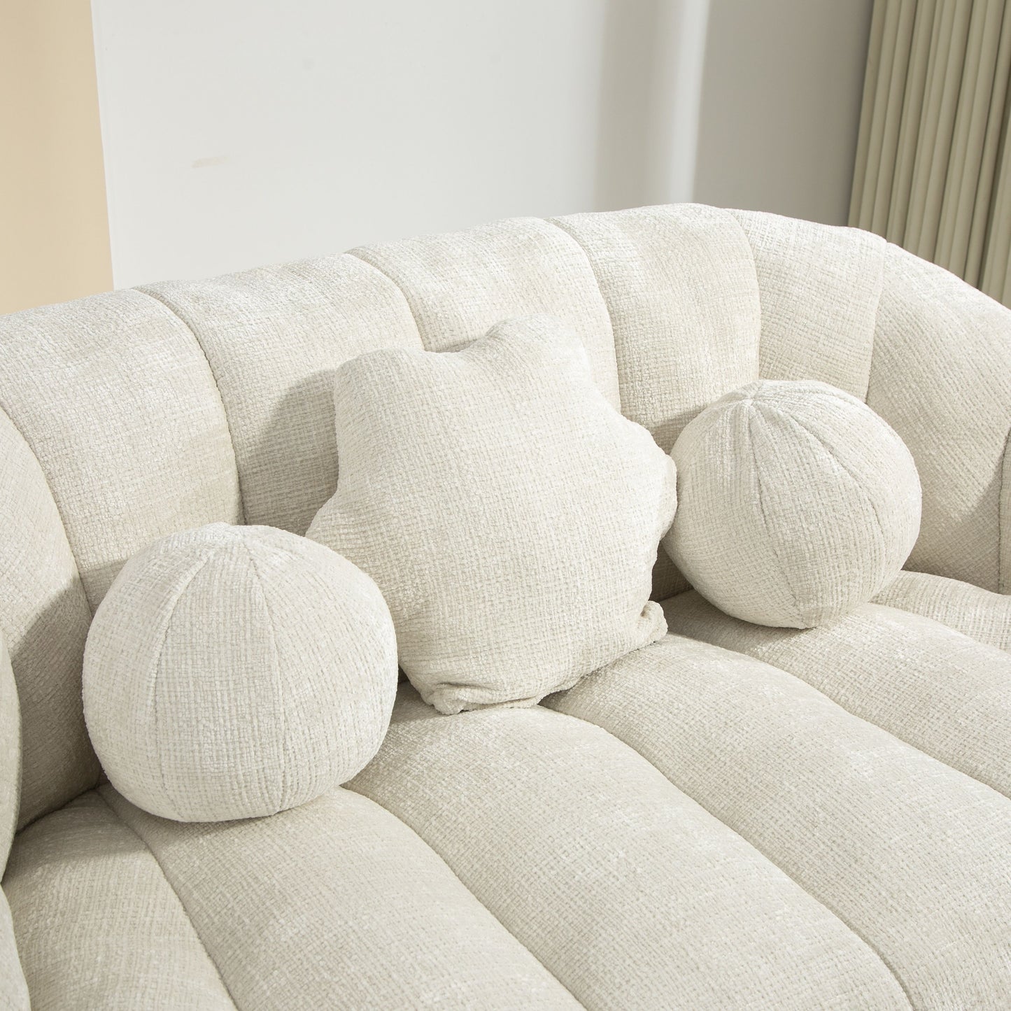 High Back Bean Bag Sofa Couch For Adults And Kids, Comfortable Lounger, Indoor & Outdoor Use - White