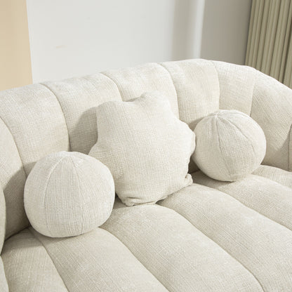 High Back Bean Bag Sofa Couch For Adults And Kids, Comfortable Lounger, Indoor & Outdoor Use - White
