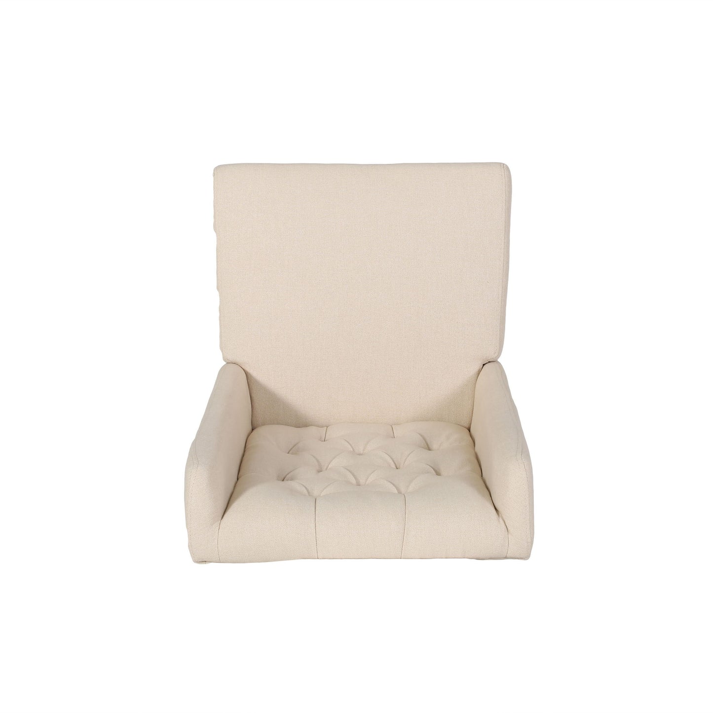 Sophisticated Tufted Dining Chairs (Set of 2) With High Back And Birch Wood Legs - Beige