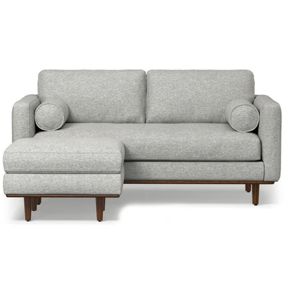 Morrison - Upholstered Sofa And Ottoman Set - Mist Gray