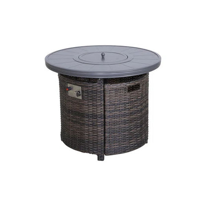 Propane Outdoor Fire Pit Table - Espresso