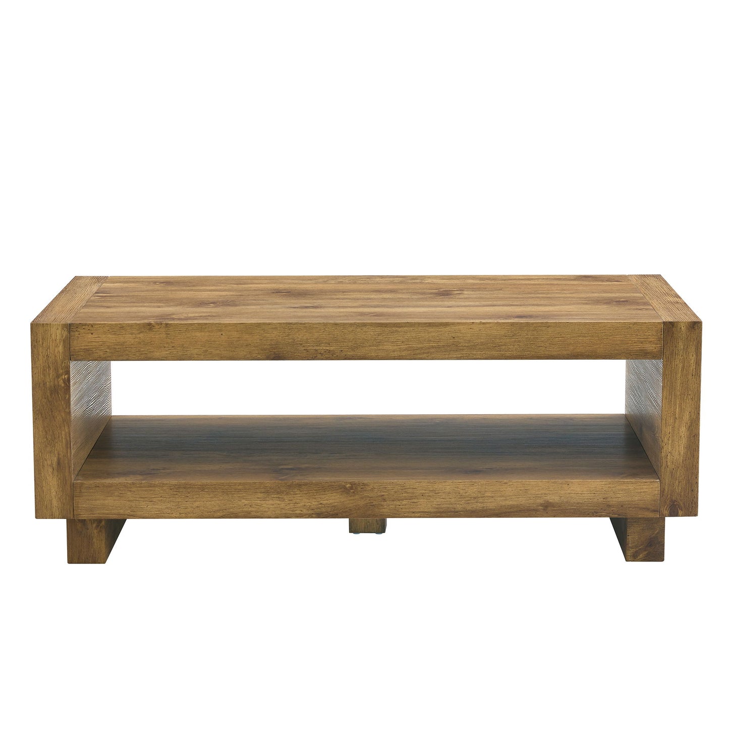 Modern Minimalist Rectangular Coffee Table Measuring Embodies The Simple Charm Of Mid Century Aesthetics, Adding A Touch Of Elegance To Your Living Room - Natural Wood