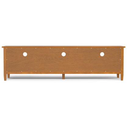 Warm Shaker - Low TV Media Stand - Light Brown