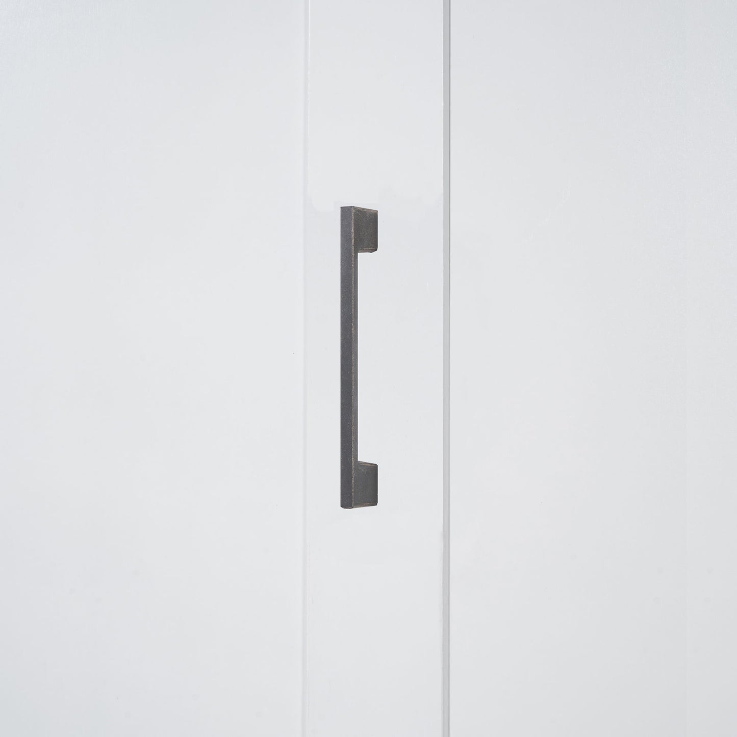 Queen Size Murphy Wall Bed With Closet, Space Saving Design - White
