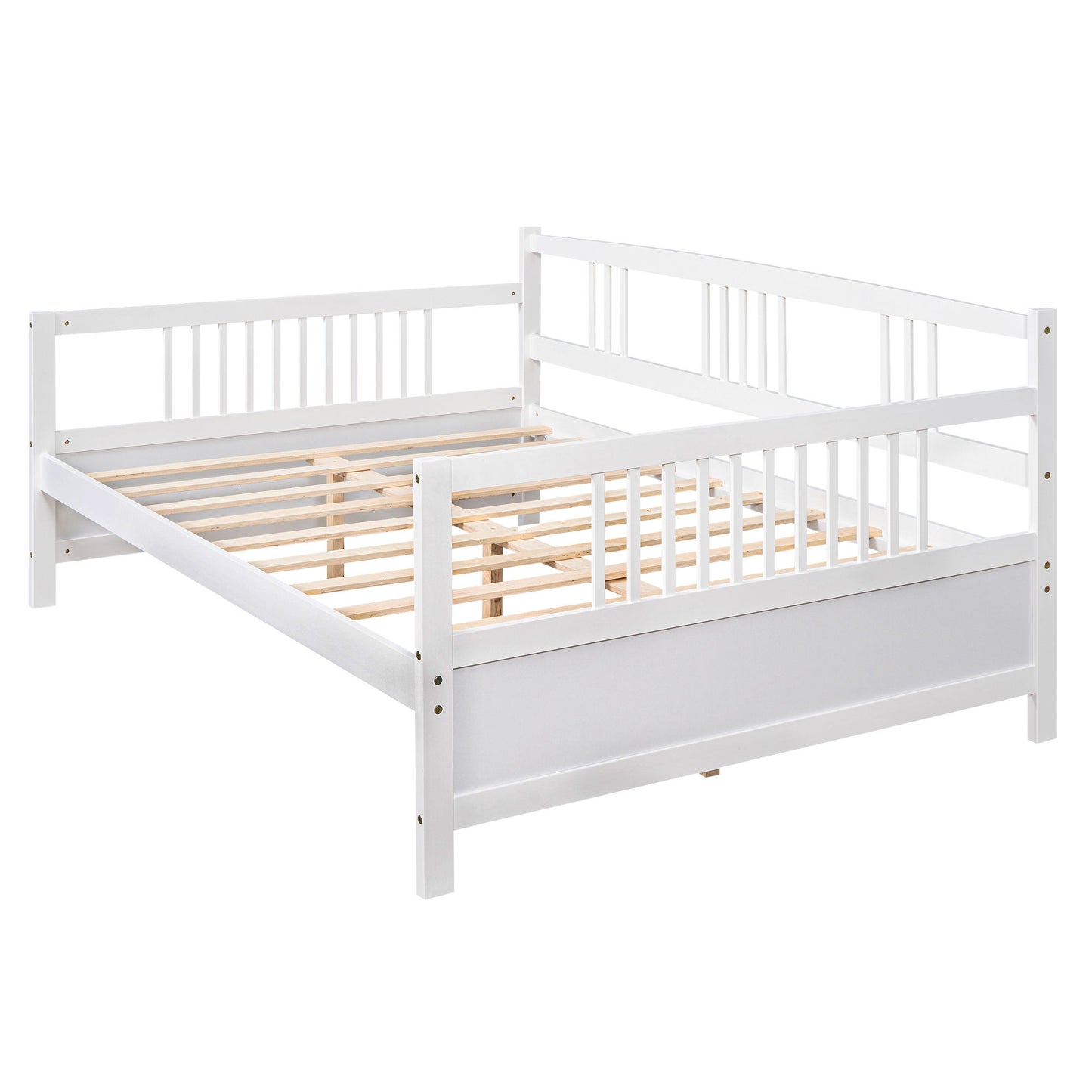 Full Size Daybed With Support Legs - White