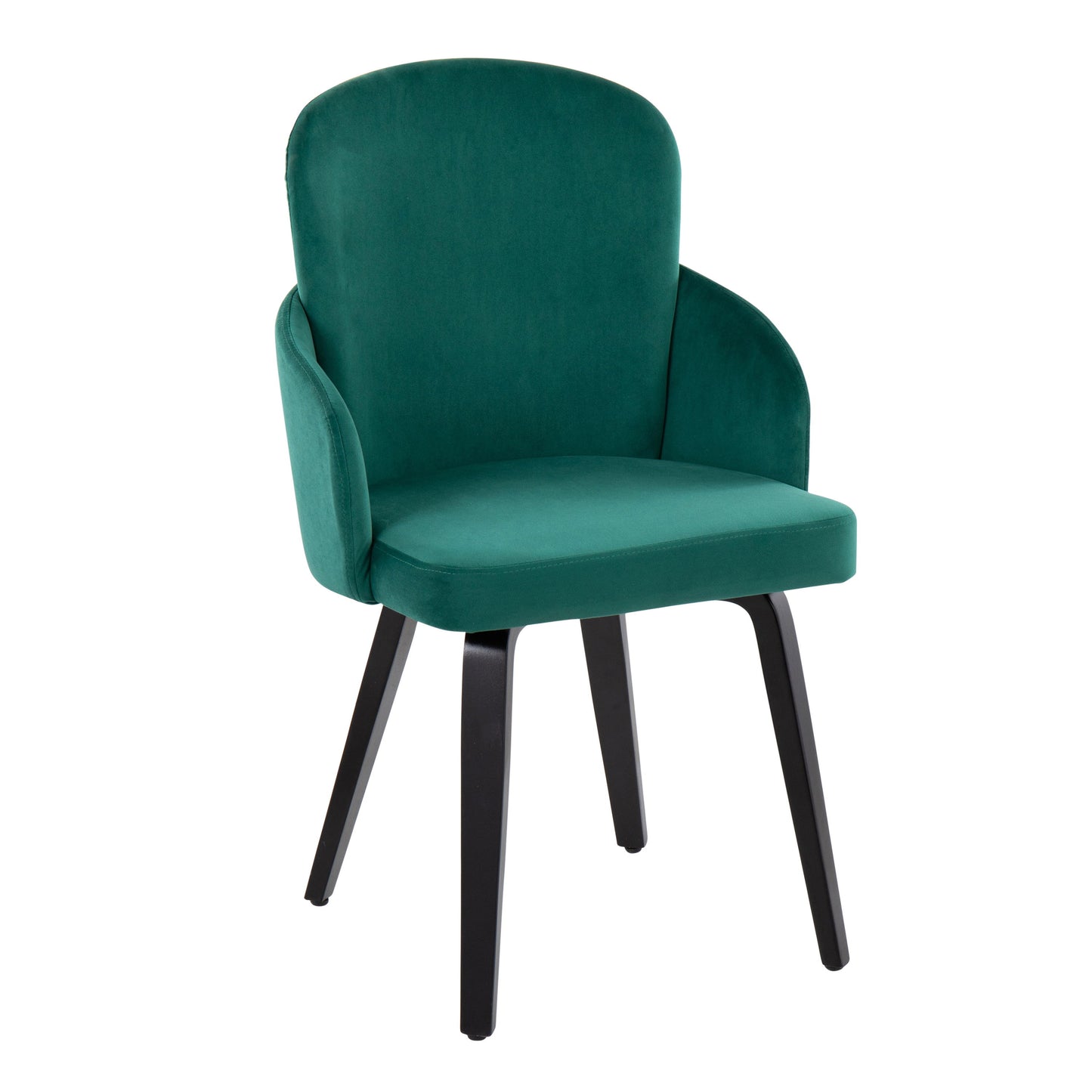 Dahlia - Contemporary Dining Chair (Set of 2) - Green / Black