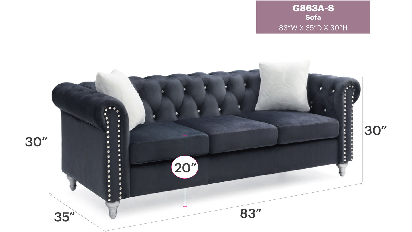 Raisa - Sofa - Black