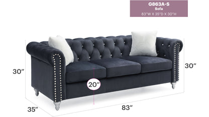 Raisa - Sofa - Black