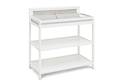 Connelly - Changing Table - White, Rockport Gray
