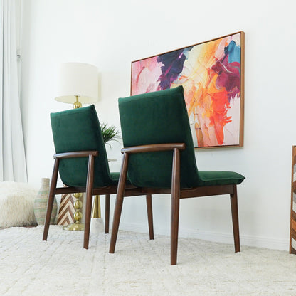 Monza - Dining Chair (Set of 2) - Dark Green