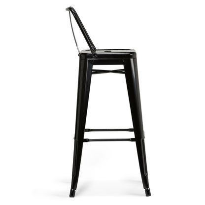 Rayne - Metal Bar Stool (Set of 2) - Black