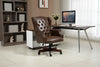Executive Office Chair, High Back Reclining Comfortable Desk Chair With Smooth Glide Caster Wheels - Brown