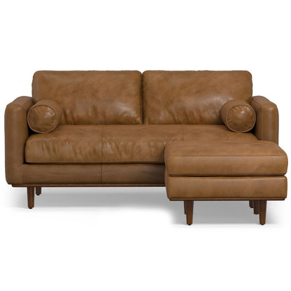 Morrison - Upholstered Sofa And Ottoman Set - Brown
