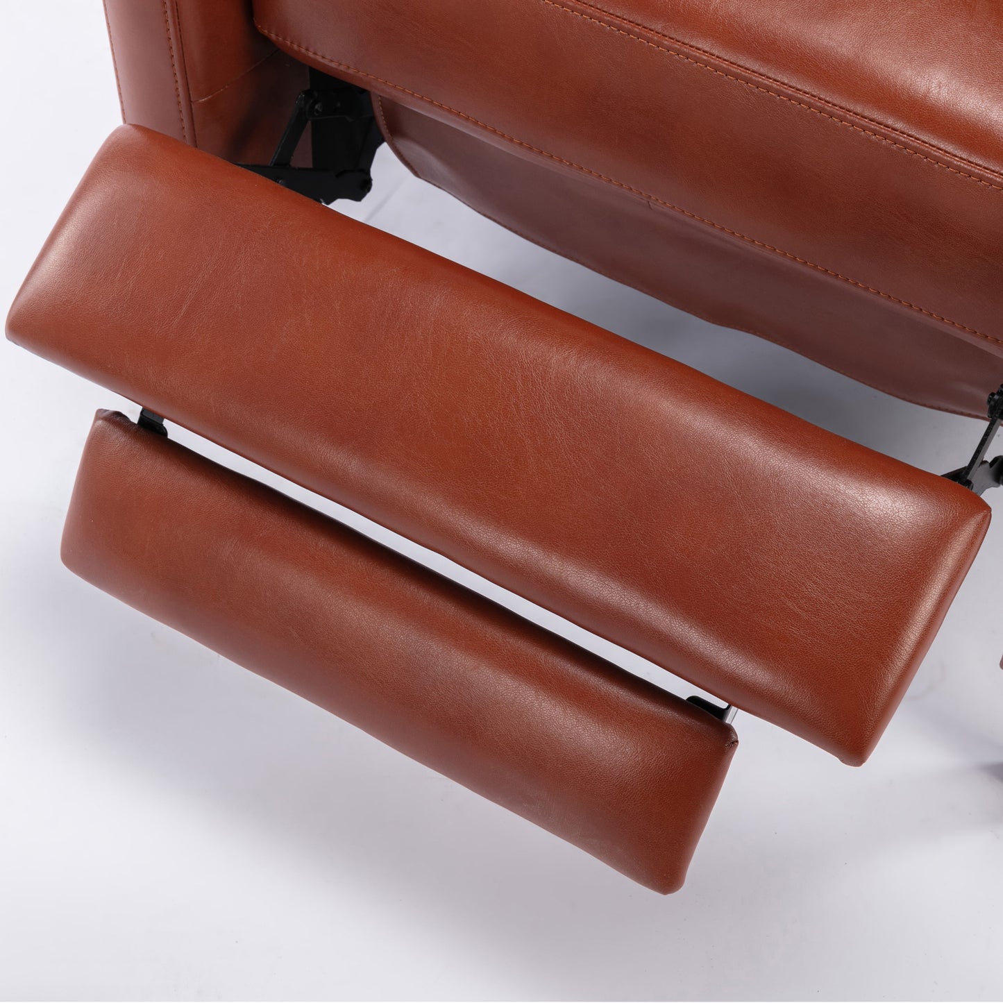 Biscoe - Mid Century Push Back Recliner - Caramel