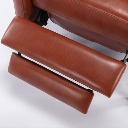 Biscoe - Mid Century Push Back Recliner - Caramel