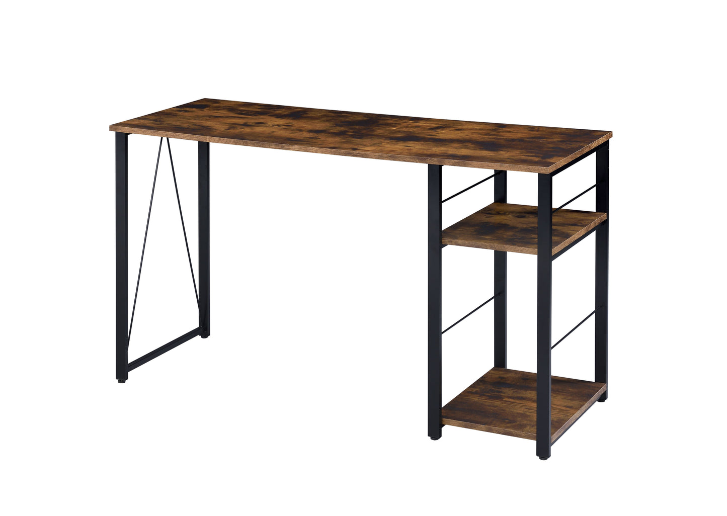 Vadna - Writing Desk - Weathered Oak / Black