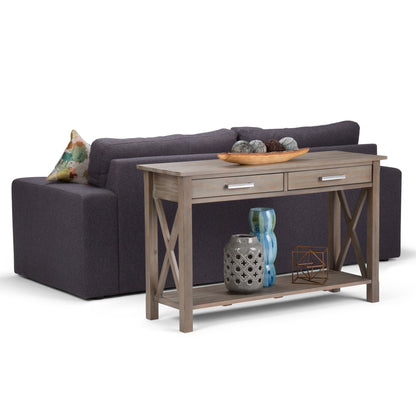 Kitchener - Console Sofa Table - Distressed Gray