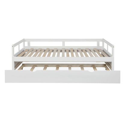 Extending Daybed With Trundle, Daybed With Trundle - White