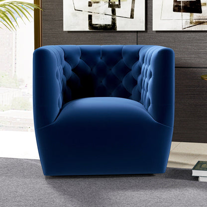Delaney - Swivel Chair - Dark Blue