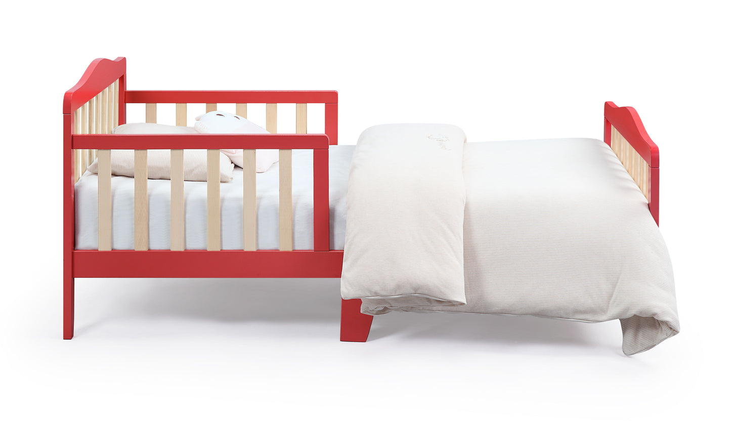 Twain - Toddler Bed - Coral/Natural