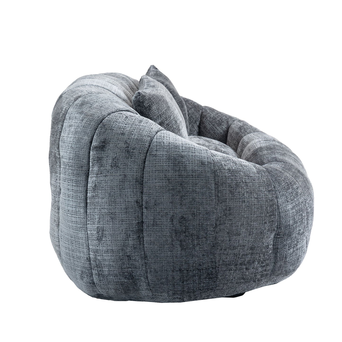 Contemporary Bean Bag Sofa Lazy Sofa Durable Comfort Lounger For Indoor & Outdoor Use - Gray