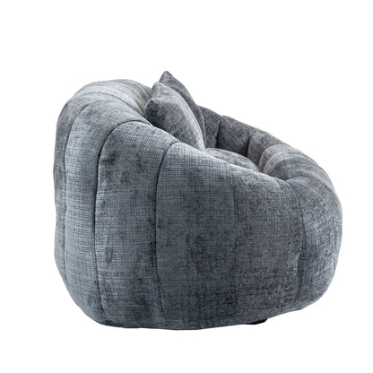 Contemporary Bean Bag Sofa Lazy Sofa Durable Comfort Lounger For Indoor & Outdoor Use - Gray