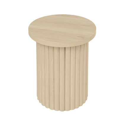 Coffee Table (Set of 2), Round Coffee Table, Modern Side Tables Accent End Table For Living Room, Apartment - Natural