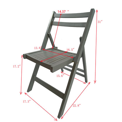 Folding Special Event Chairs, Foldable Style (Set of 4) - Gray