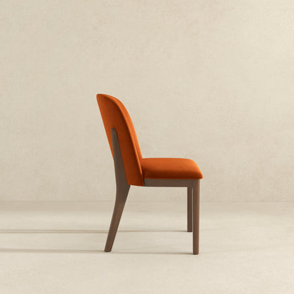Kaitlyn - Dining Chair (Set of 2) - Brown / Burnt Orange