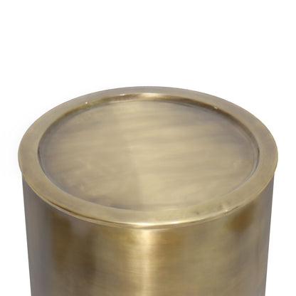 Corbin - Metal Side Table - Antique Gold