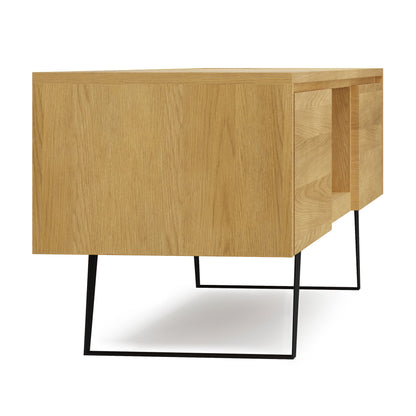 Lowry - Handcrafted TV Media Stand - Oak