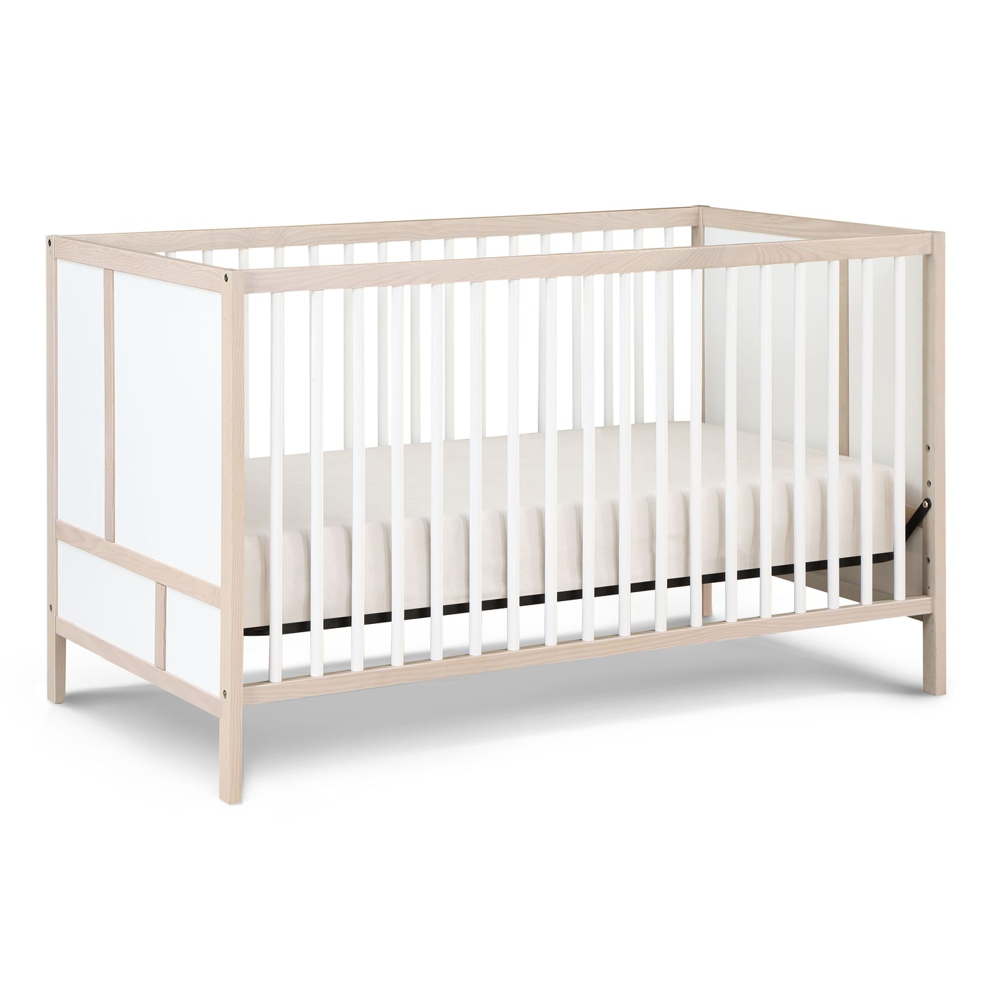 Pixie Finn - 3 In 1 Crib - Washed Natural / White