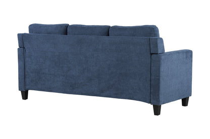 Horatio - Chenille 3 Seater Sofa - Navy