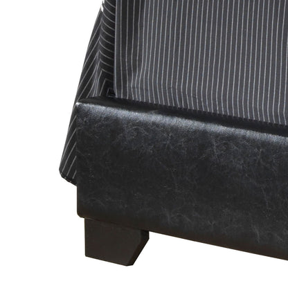 Queen Bed For Casual Spaces Elegant - Black