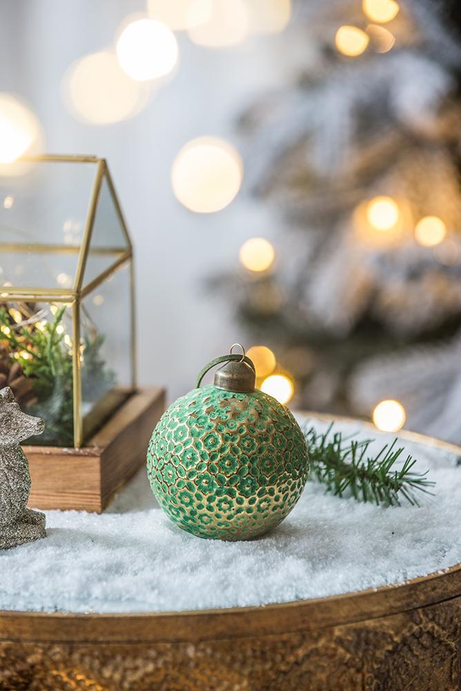 Christmas Ball Ornaments, Glass Decorative Hanging Ball Christmas Tree Ornaments For Holiday Party Decorations (Set of 12) - Green