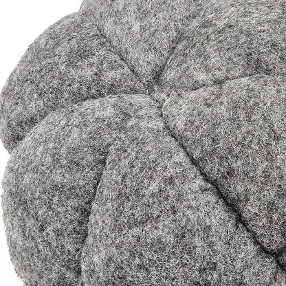 Pumpkin Ornament Decor For Holiday Harvest Festival Fall Festival & Thanksgiving (Set of 3) - Gray