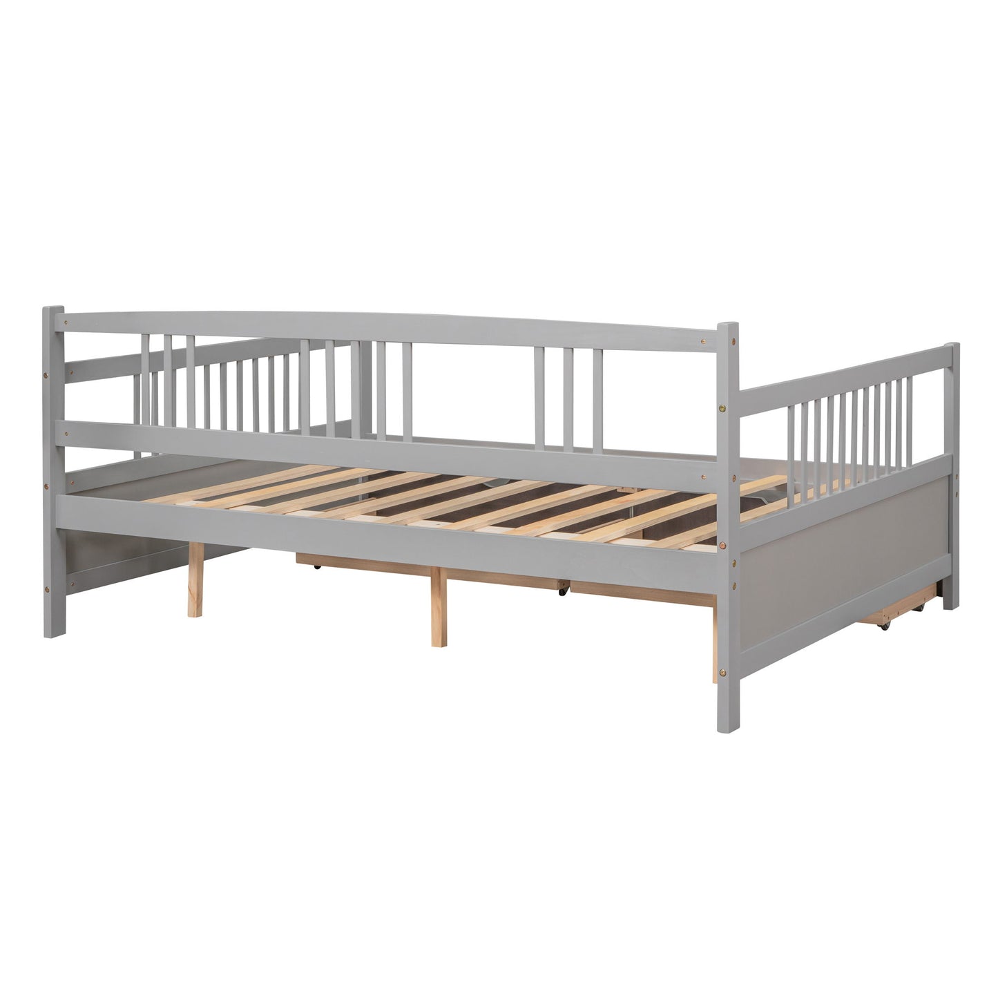 Full Size DayBed With 2 Drawers - Gray