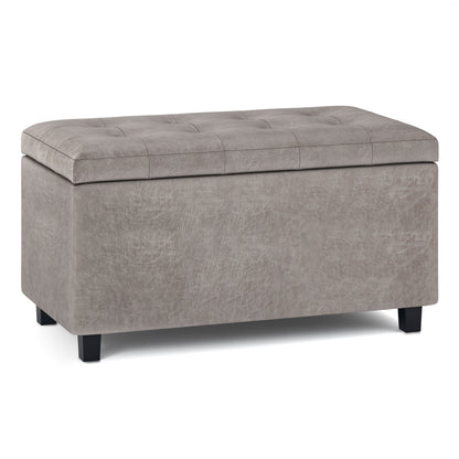 Cosmopolitan - Storage Ottoman - Distressed Gray Taupe