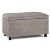 Cosmopolitan - Storage Ottoman - Distressed Gray Taupe