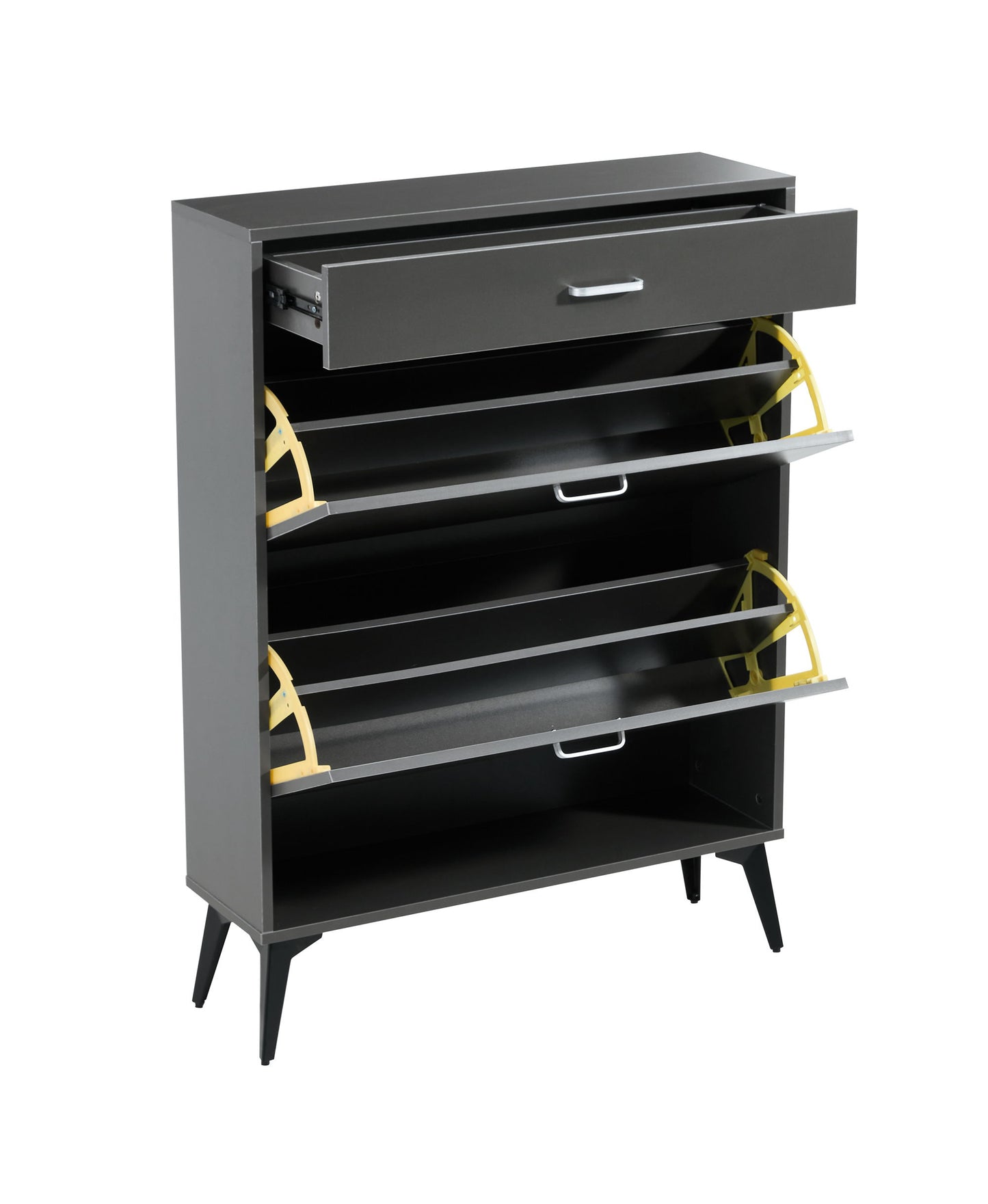 Shoe Cabinet, Shoe Storage Shelves - Gray