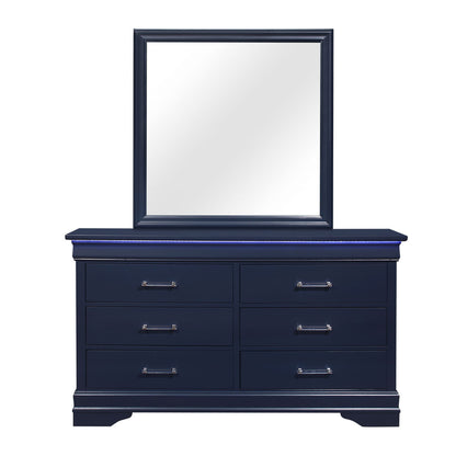 Charlston - Dresser With LED - Blue