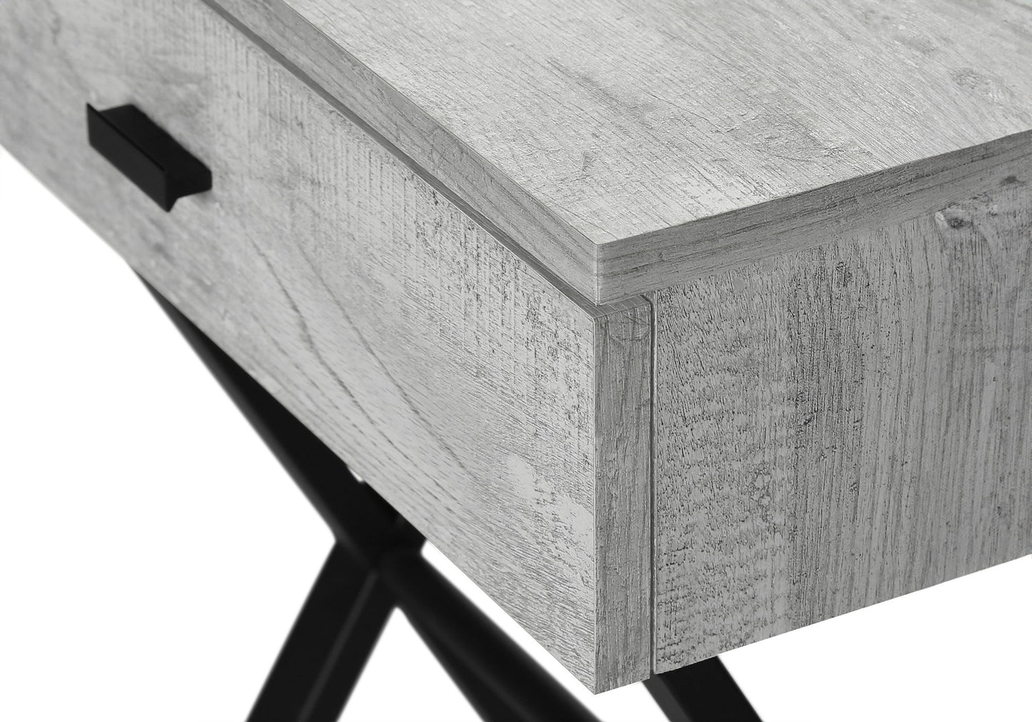 Accent Side Table, 1 Storage Drawer, Contemporary And Modern - Gray