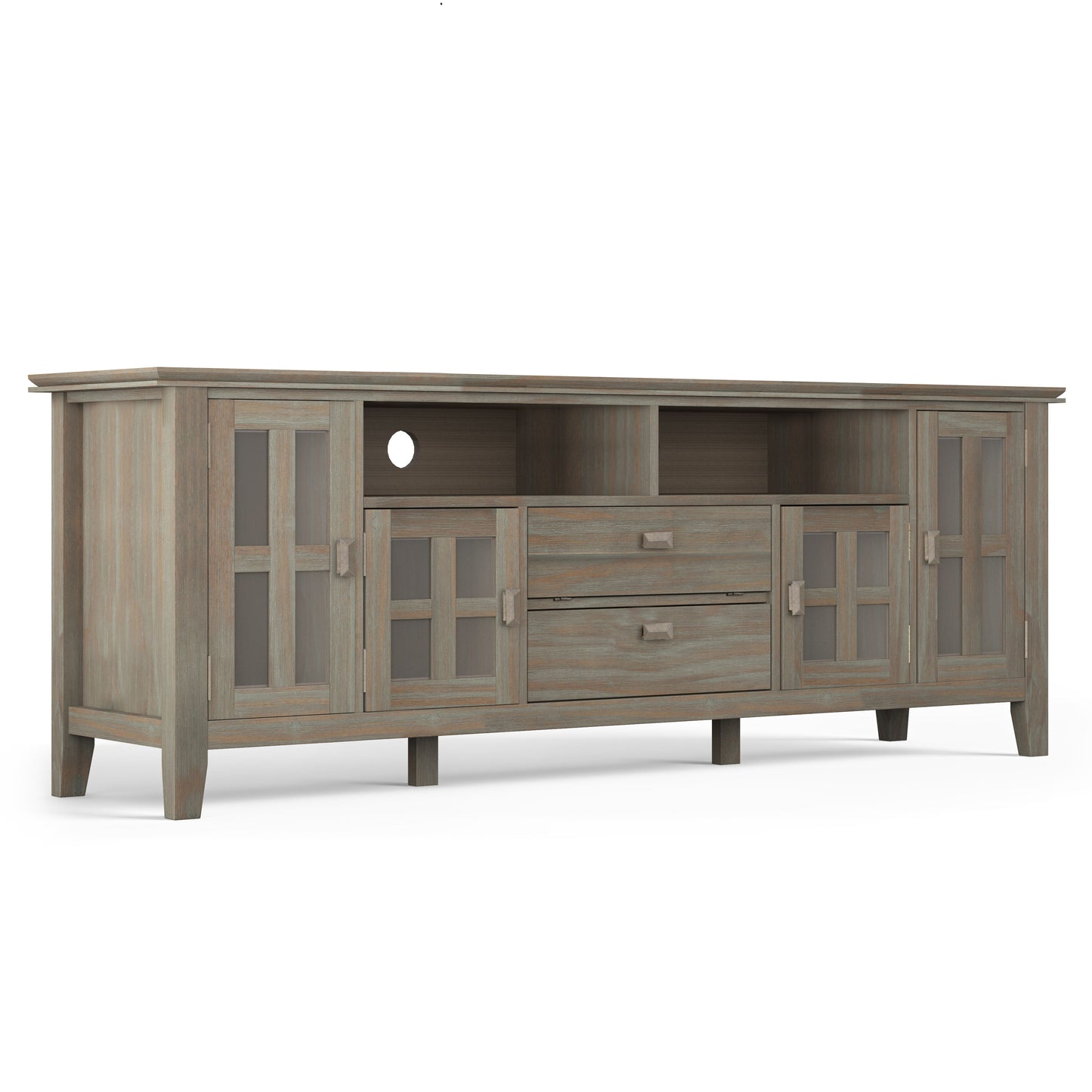 Artisan - TV Media Stand - Distressed Gray