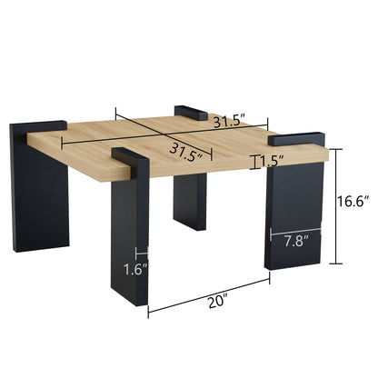 Coffee Table, Suitable For Modern Minimalist Living Rooms And Leisure Areas - Natural Wood