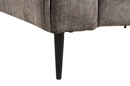 Valentina - Chenille Chair With Metal Legs And Throw Pillow - Gray