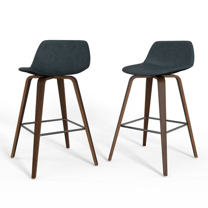 Randolph - Bentwood Counter Or Bar Height Stool (Set of 2) - Blue