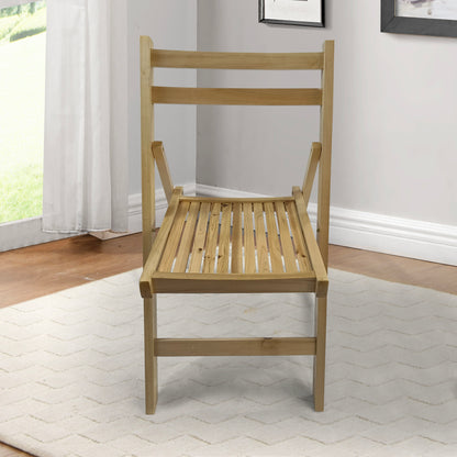 Folding Special Event Chairs, Foldable Style (Set of 4) - Wood