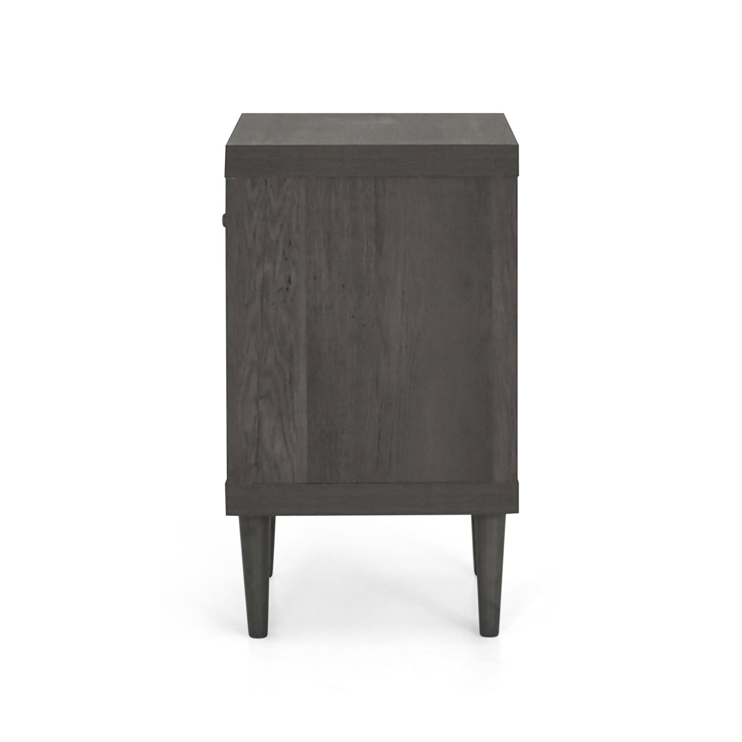 Nystrom - Wood Single Drawer Nightstand - Gray