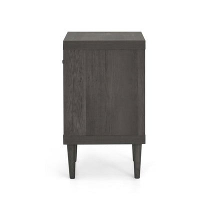 Nystrom - Wood Single Drawer Nightstand - Gray