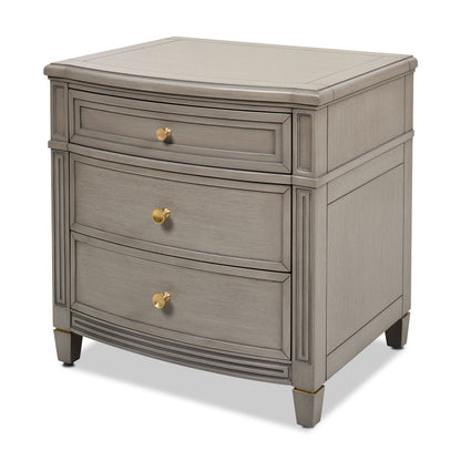 Dauphin - 3 Drawer Accent End Table - Merino White